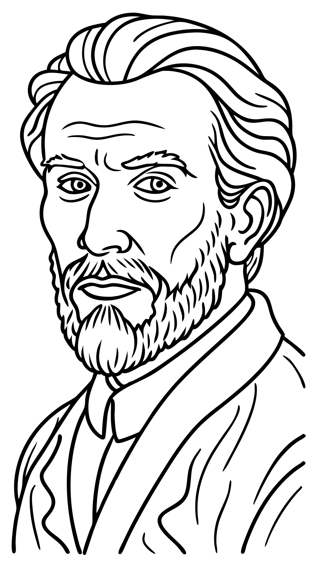 famous art coloring pages